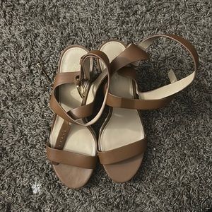 Michael Kors Tan  high heel Wedges